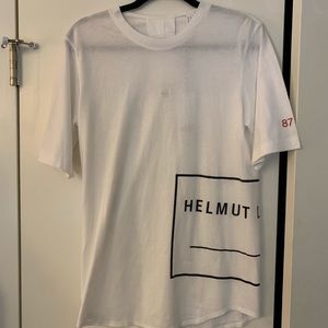 Helmut Lang printed logo tee